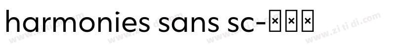 harmonies sans sc字体转换